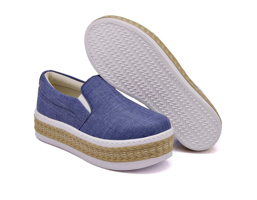 Tênis Dk Shoes Slip On Iate liso Jeans Claro