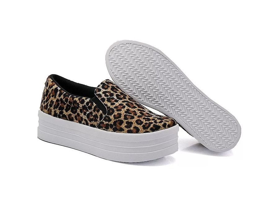 Tênis Dk Shoes Slip On Iate liso Onça