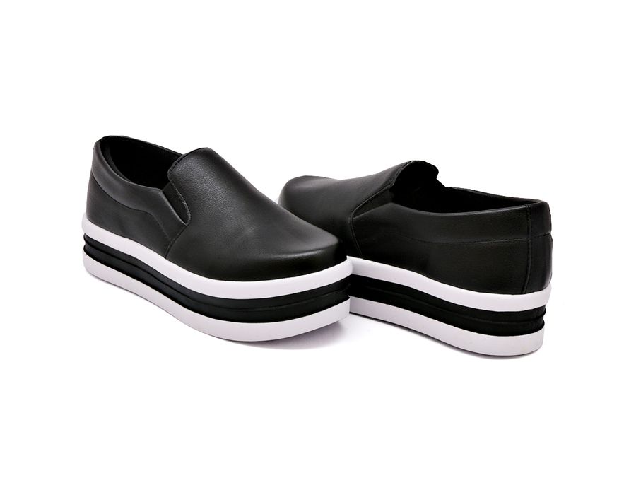 Tênis Dk Shoes Slip On Iate liso Preto
