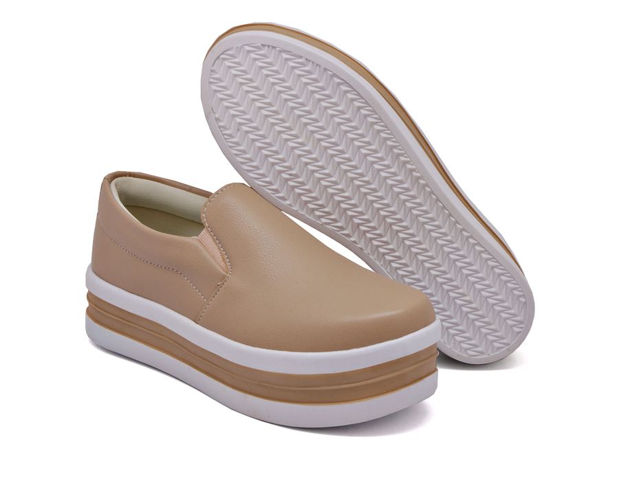 Tênis Dk Shoes Slip On Iate liso Rosê