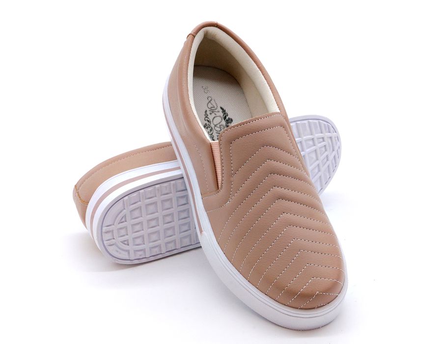Tênis Slip On Iate Costura Frontal Dk Shoes Rose