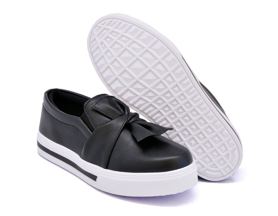 Tênis Iate Alpargata Slip On laço Dk Shoes Preto