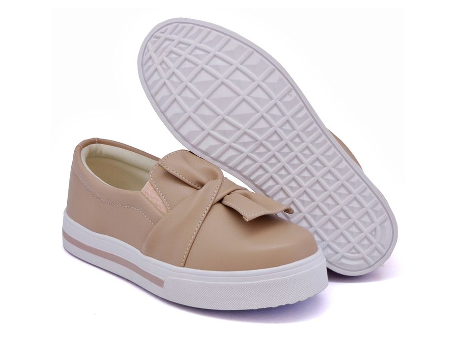 Tênis Iate Alpargata Slip On laço Dk Shoes Rosê
