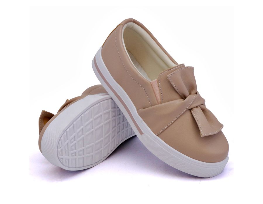 Tênis Iate Alpargata Slip On laço Dk Shoes Rosê