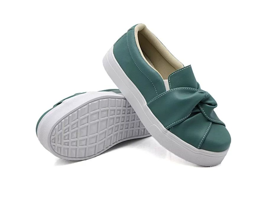 Tênis Iate Slip On Nó Frontal DK Shoes Verde