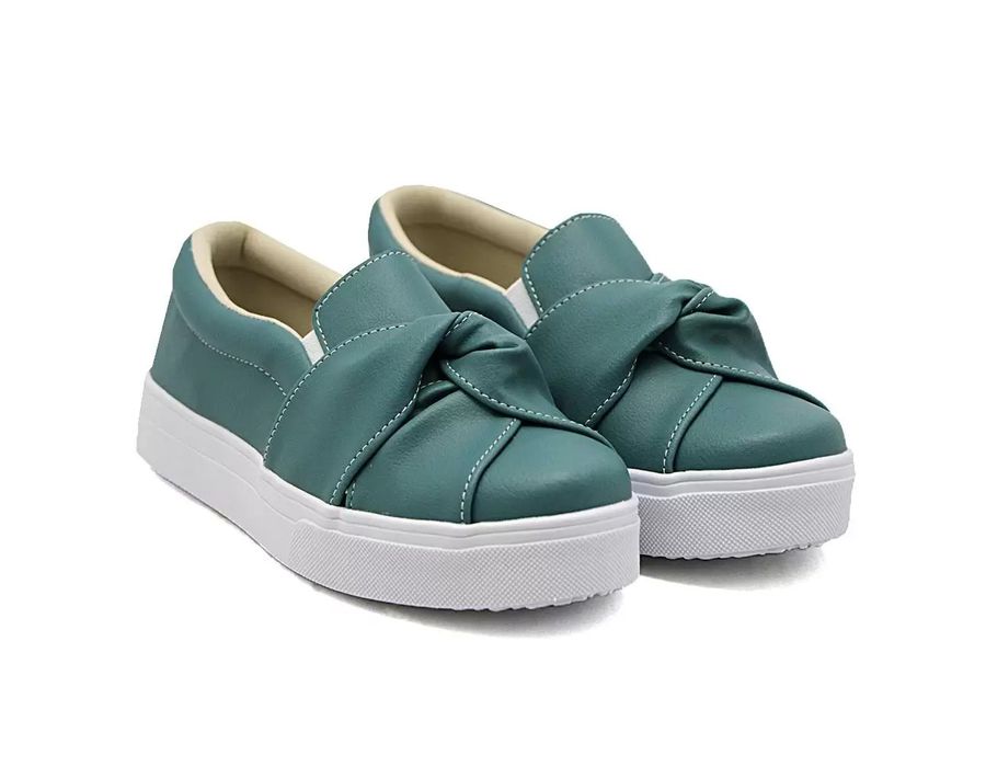 Tênis Iate Slip On Nó Frontal DK Shoes Verde