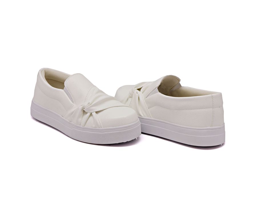 Tênis Slip On Nó Lateral Dk Shoes Branco