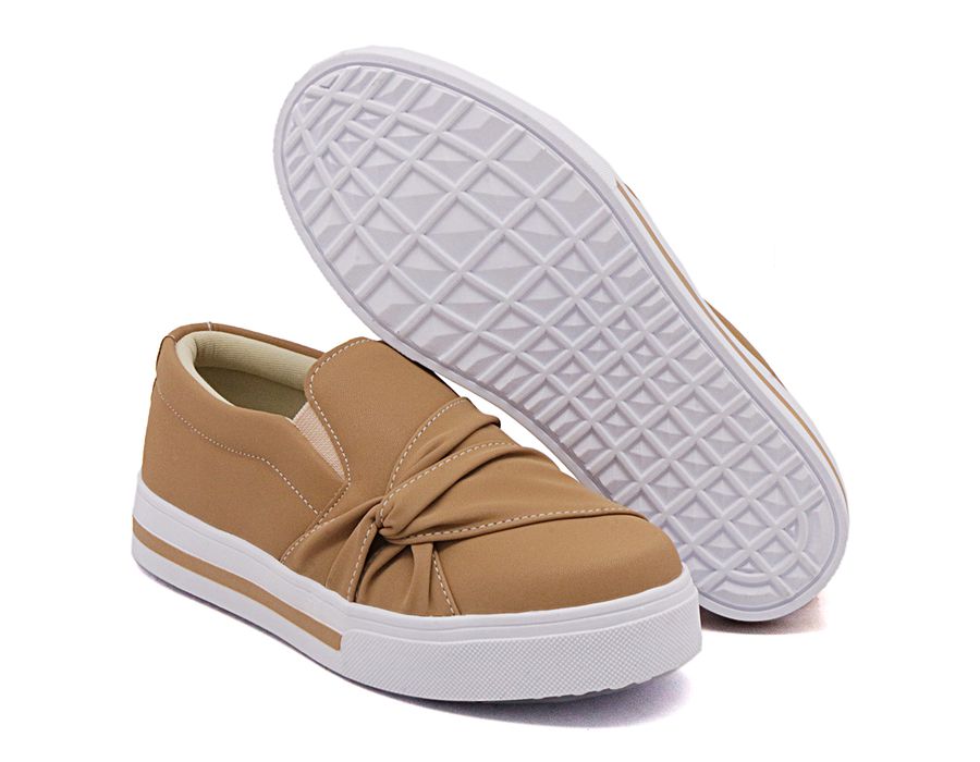 Tênis Slip On Nó Lateral Dk Shoes Chocolate