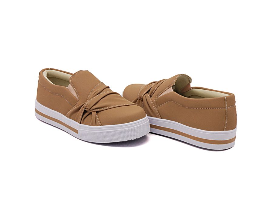 Tênis Slip On Nó Lateral Dk Shoes Chocolate