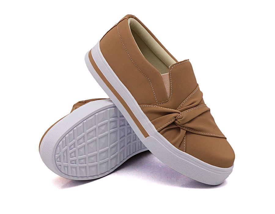 Tênis Slip On Nó Lateral Dk Shoes Chocolate
