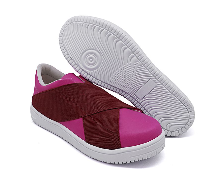 Tênis Siena Elástico Dk Shoes Rosa Pink