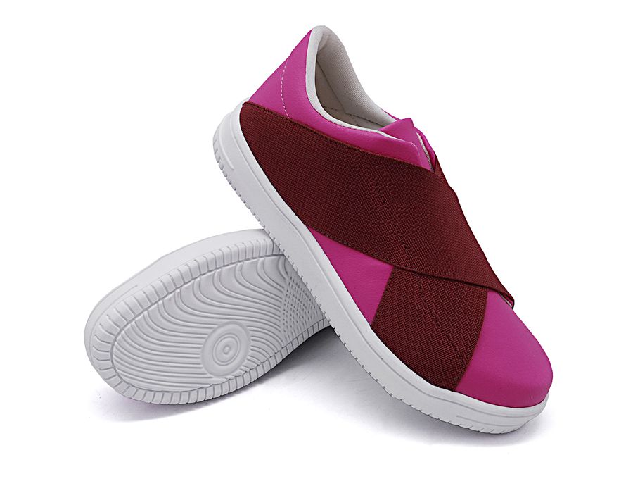Tênis Siena Elástico Dk Shoes Rosa Pink
