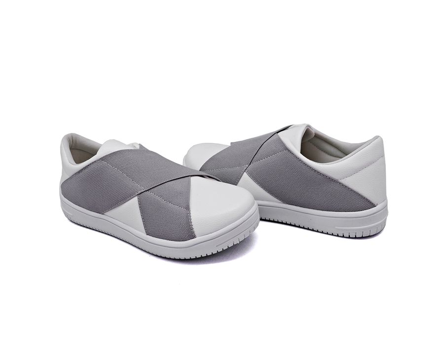 Tênis Siena Elástico Dk Shoes Branco Cinza