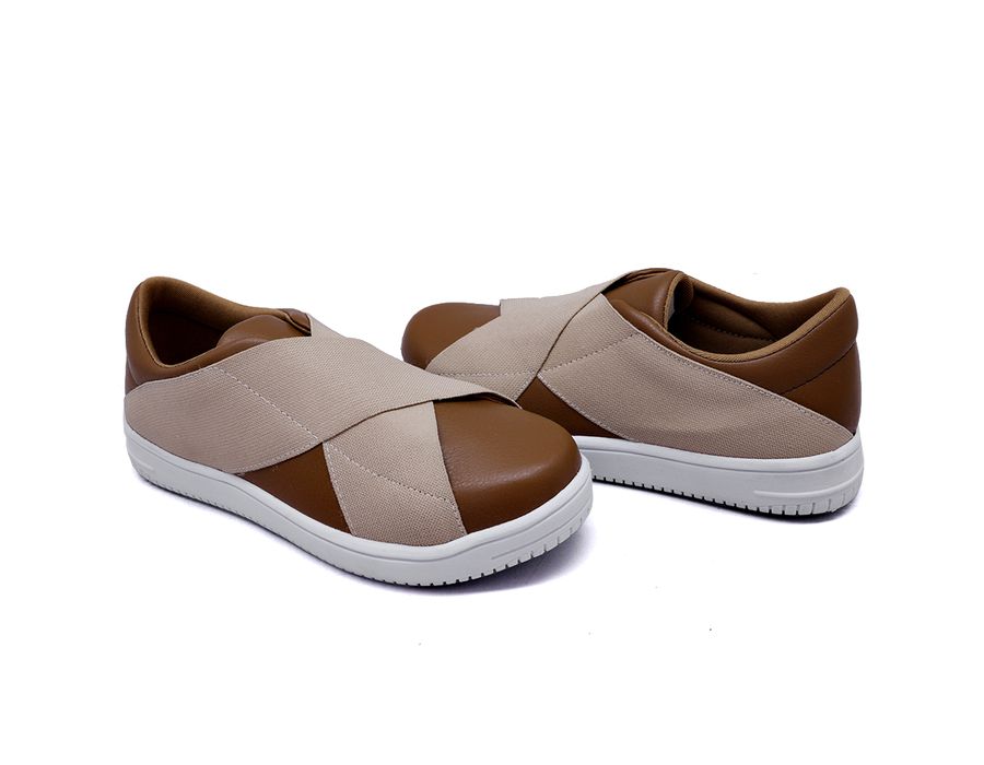 Tênis Siena Elástico Dk Shoes Caramelo