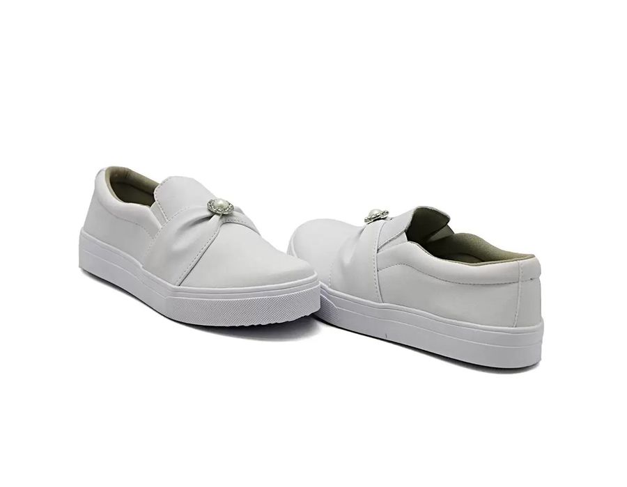 Tênis Slip On Dk Shoes Pérola Branco