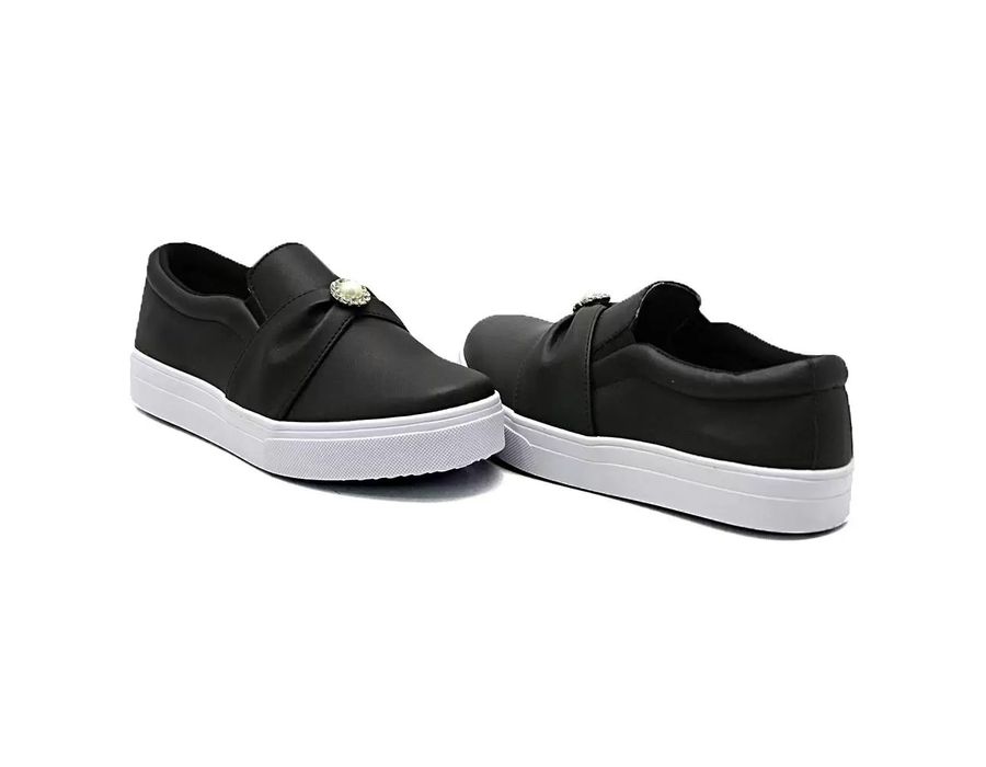 Tênis Slip On Dk Shoes Pérola Preto