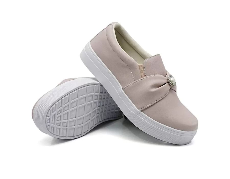 Tênis Slip On Dk Shoes Pérola Rose