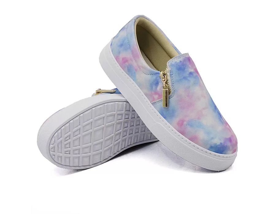 Tênis Slip On Zíper Lateral Dk Shoes Tiedie