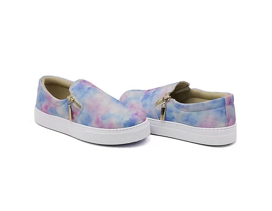 Tênis Slip On Zíper Lateral Dk Shoes Tiedie
