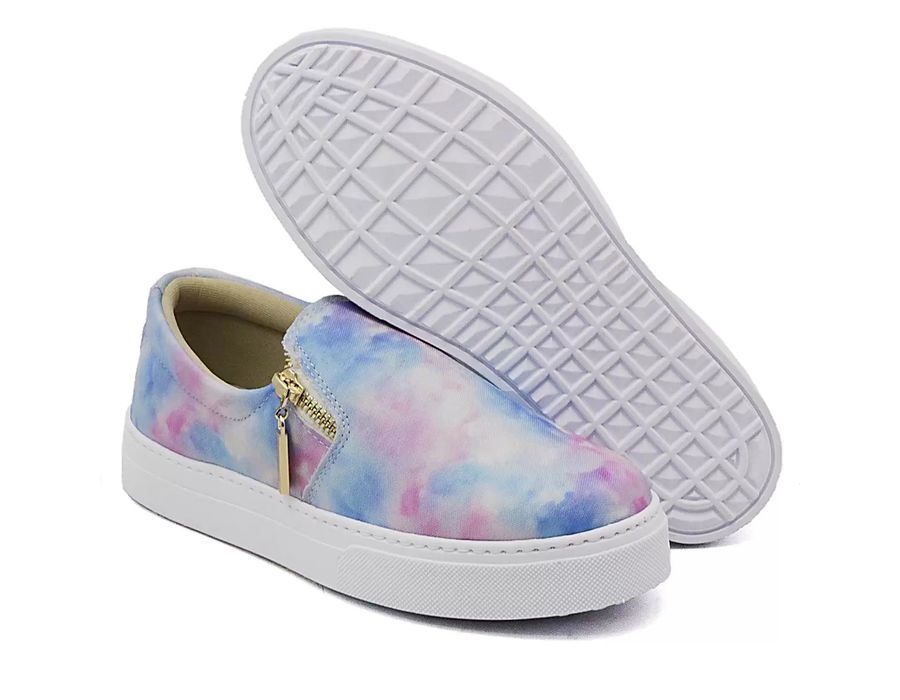 Tênis Slip On Zíper Lateral Dk Shoes Tiedie