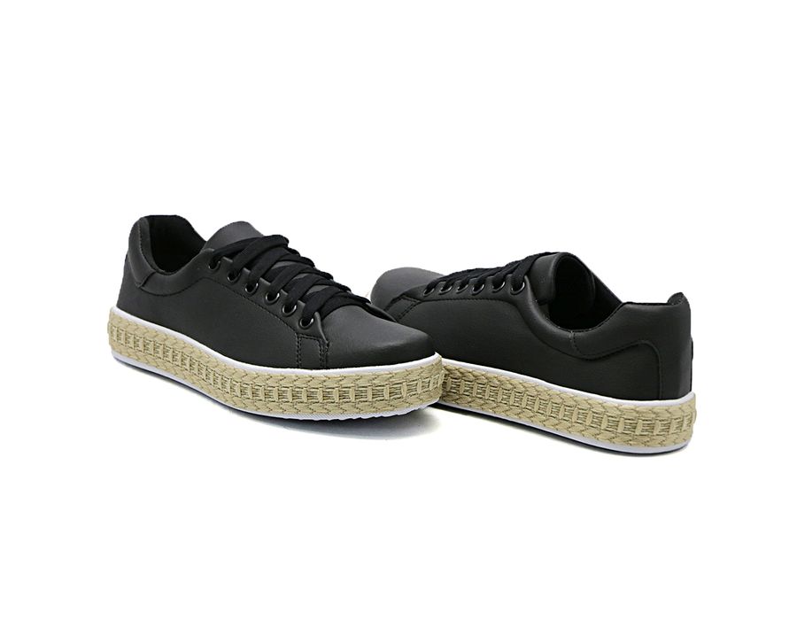 Tênis Liso Pietra Corda Dk Shoes Preto