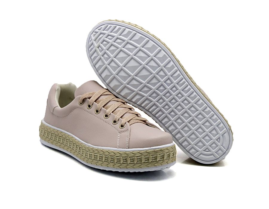 Tênis Liso Pietra Corda Dk Shoes Rose