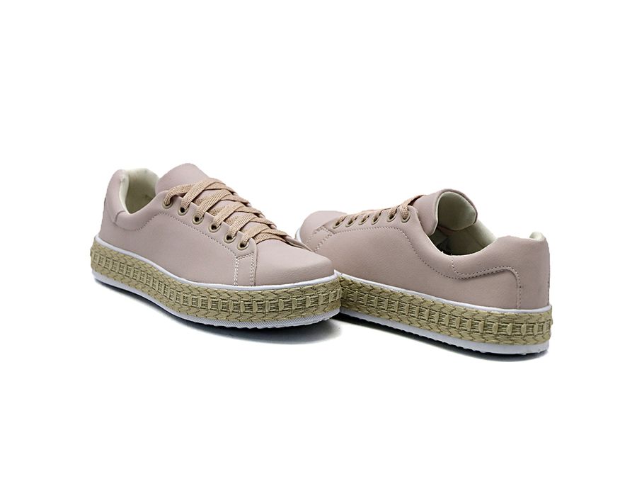 Tênis Liso Pietra Corda Dk Shoes Rose