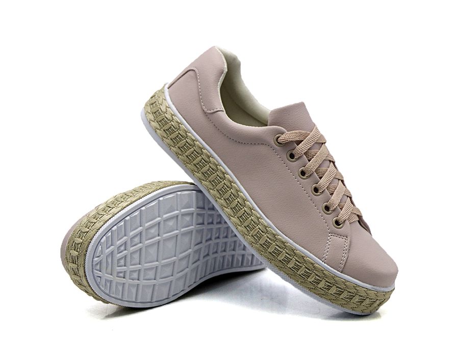 Tênis Liso Pietra Corda Dk Shoes Rose