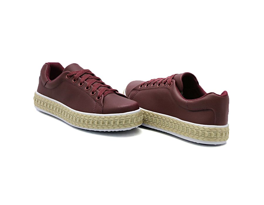 Tênis Liso Pietra Corda Dk Shoes Bordo