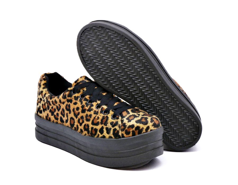 Tênis Meninas Casual Dk shoes Onça Flat Form Calçados Onça