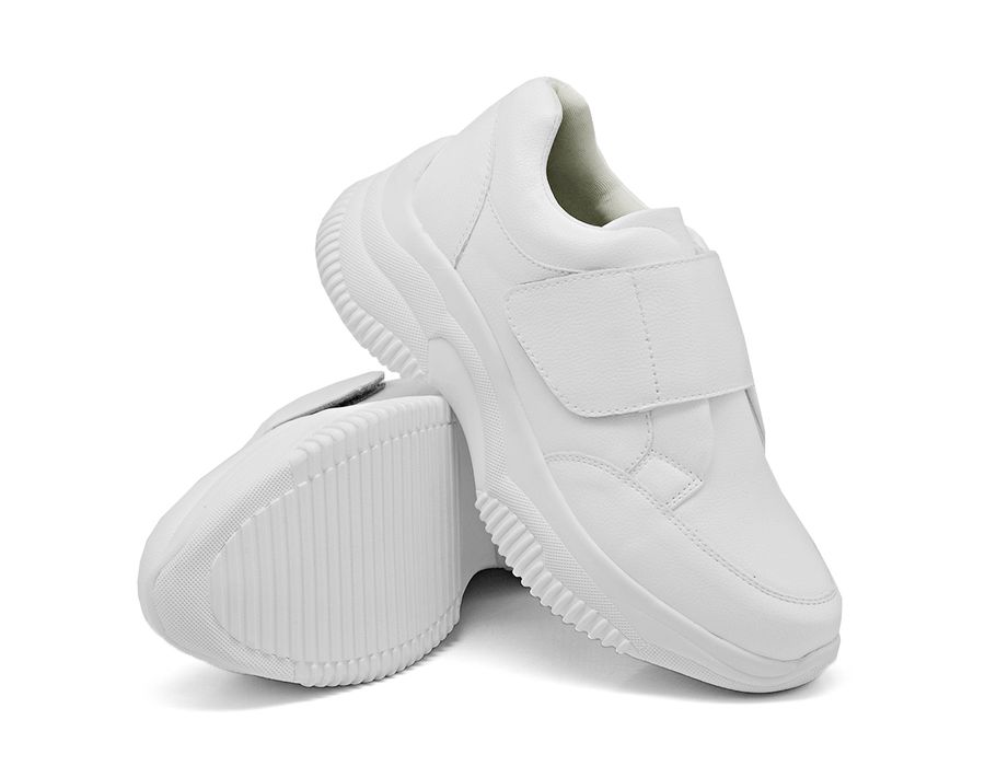 Tênis Chunky Casual Dk shoes Tira Auto Colante Branco