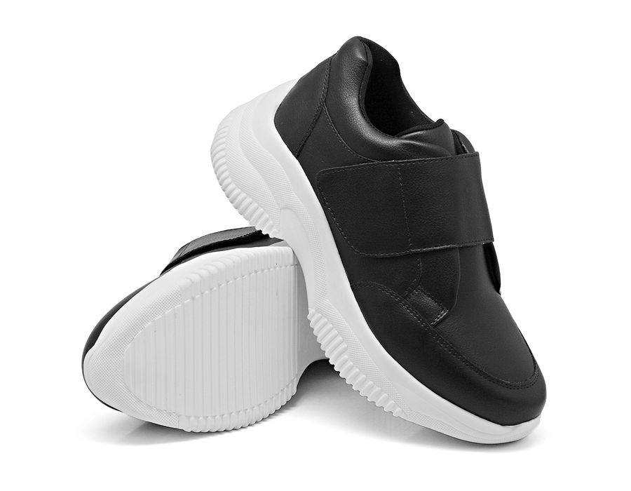 Tênis Chunky Casual Dk shoes Tira Auto Colante Preto