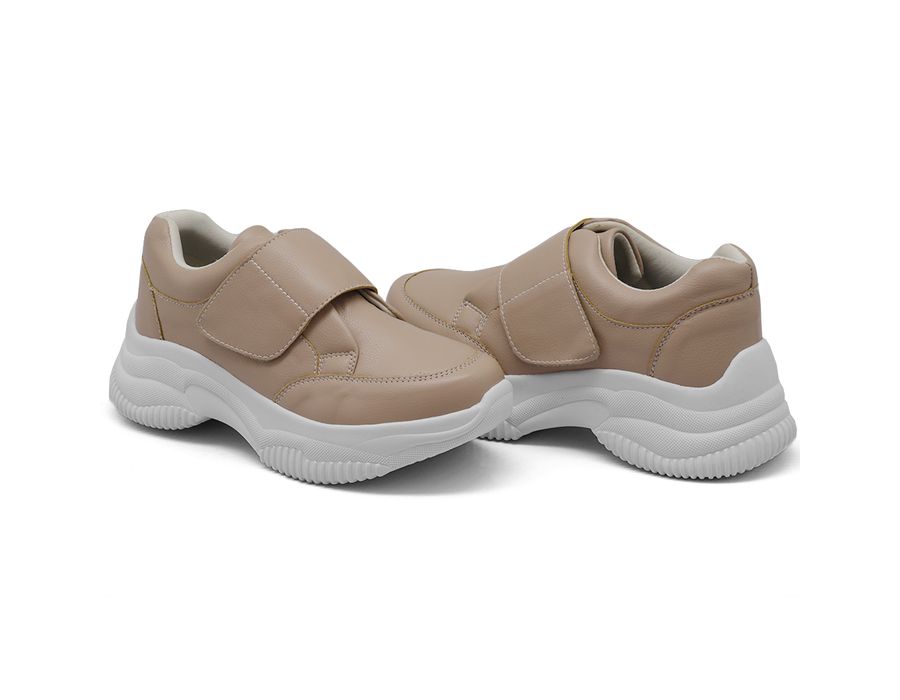 Tênis Chunky Casual Dk shoes Tira Auto Colante Rosê