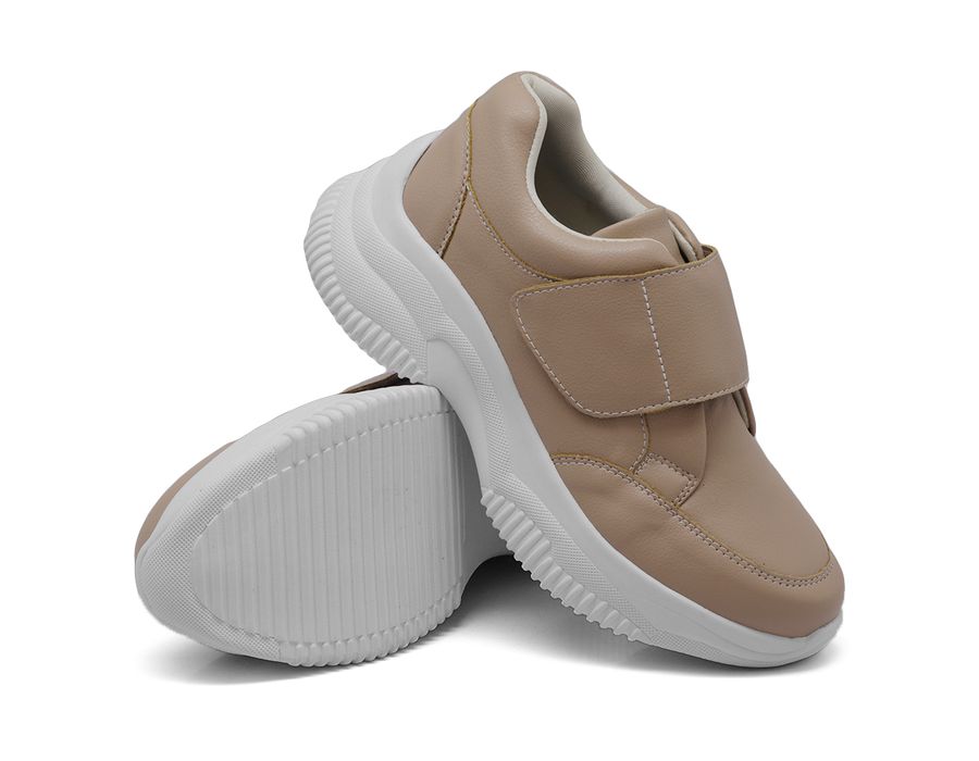 Tênis Chunky Casual Dk shoes Tira Auto Colante Rosê