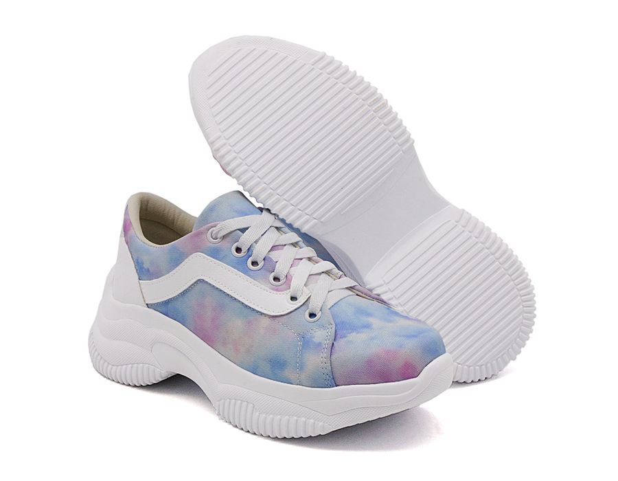 Tênis Casual Chunky com Cadarço DK Shoes TieDie