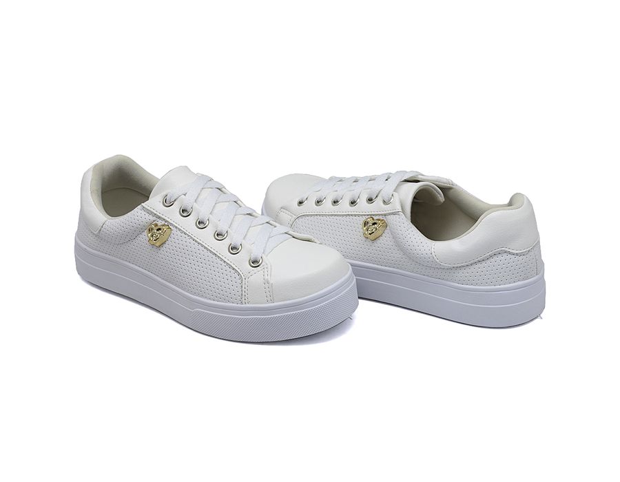 Tênis Siena Perfurado Branco