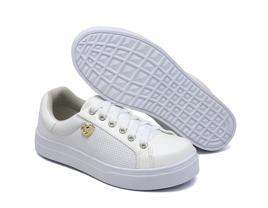 Tênis Siena Perfurado Branco
