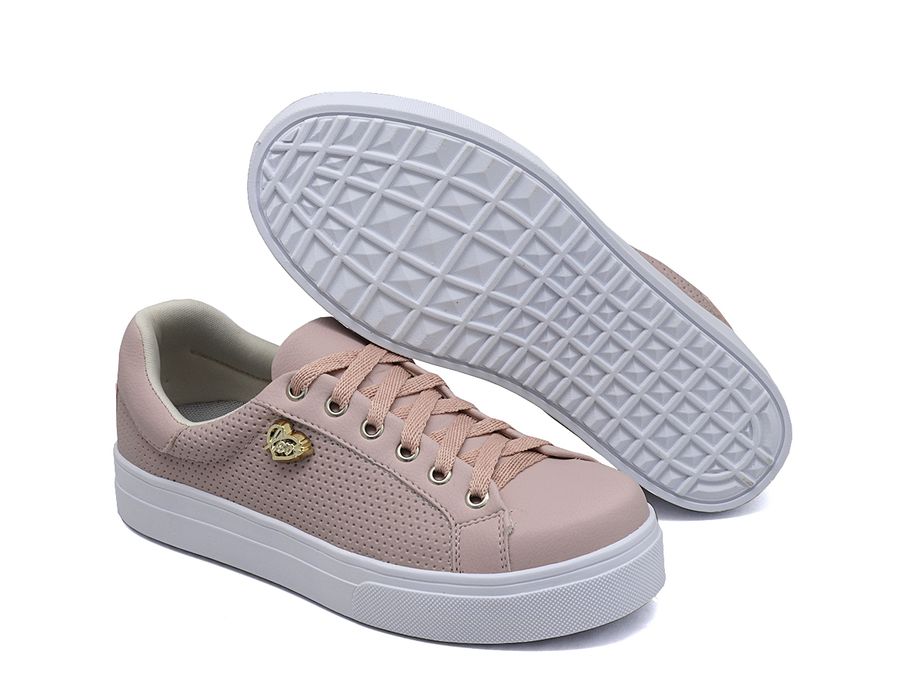 Tênis Siena Perfurado Rosê