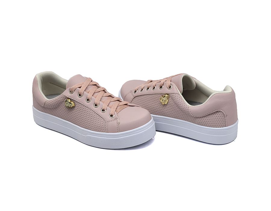 Tênis Siena Perfurado Rosê