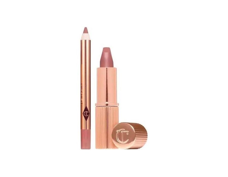Mini Kit Lapis + Batom Charlotte Tilbury - Lip Cheat P.t / Kissing P.t