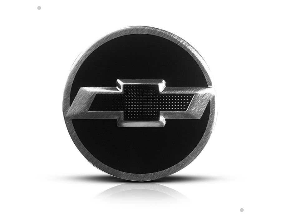 Kit 4 Calotinhas GM Tracker Preto com Emblema Camaro – Estilo Exclusivo e Encaixe Perfeito