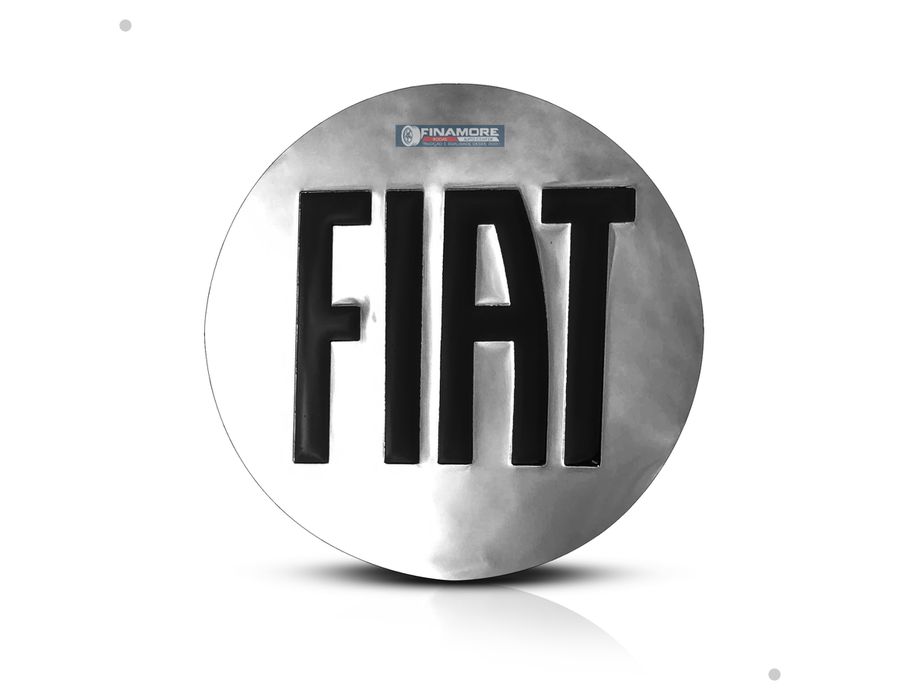 Kit 4 Calotinhas Miolo de Roda Fiat Toro/Freemont com Emblema Cromado – Acabamento Premium