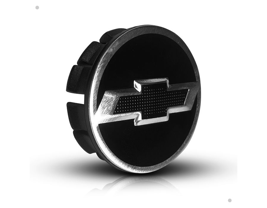 Kit 4 Calotinhas GM Tracker Preto com Emblema Camaro – Estilo Exclusivo e Encaixe Perfeito