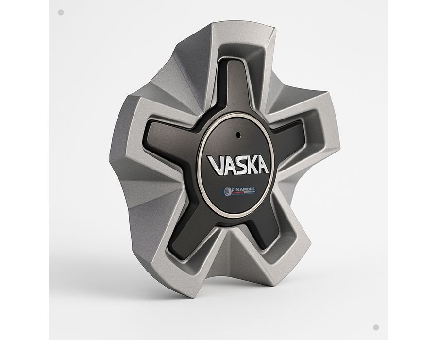 Kit 4 Calotas Vaska VK280 Prata com Emblema Cromado – Encaixe Seguro e Estilo Premium