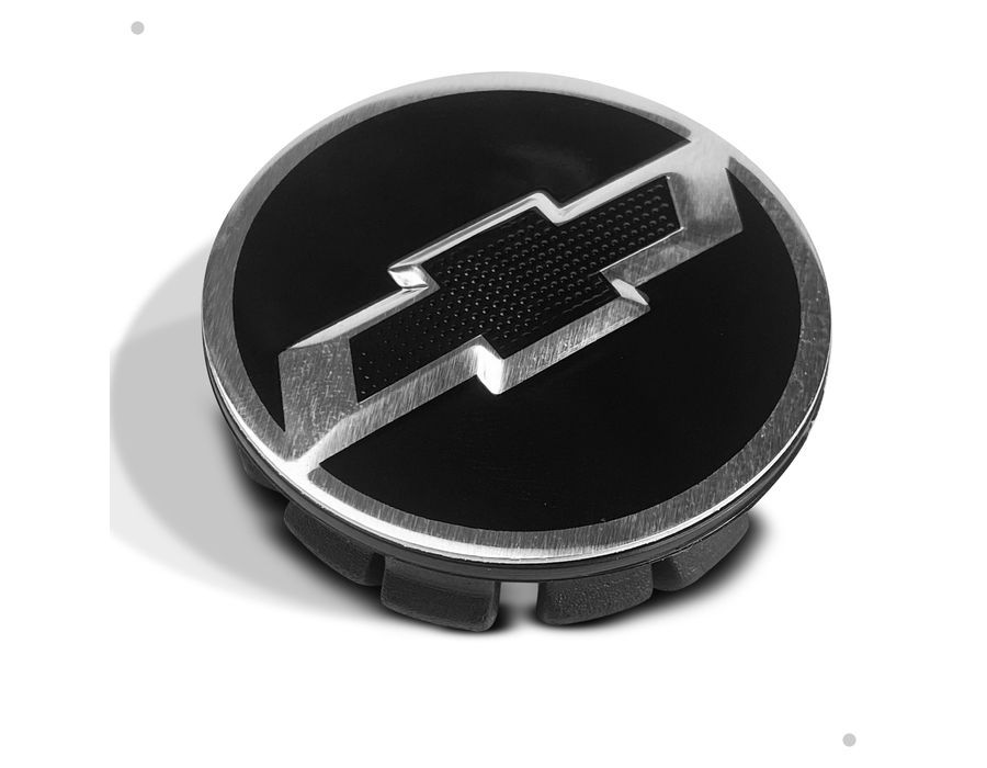 Kit 4 Calotinhas GM Tracker Preto com Emblema Camaro – Estilo Exclusivo e Encaixe Perfeito