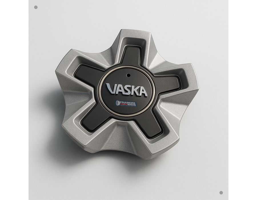 Kit 4 Calotas Vaska VK280 Prata com Emblema Cromado – Encaixe Seguro e Estilo Premium