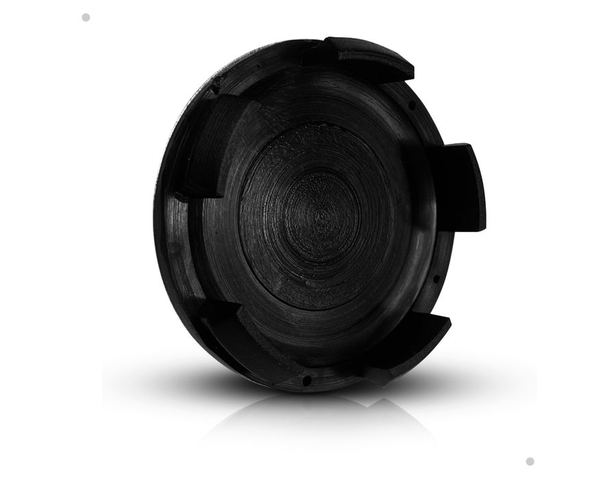 Kit 4 Calotinhas Centro de Roda Fiat Toro Preto Repuxo – Encaixe Preciso + Visual Original Fiat