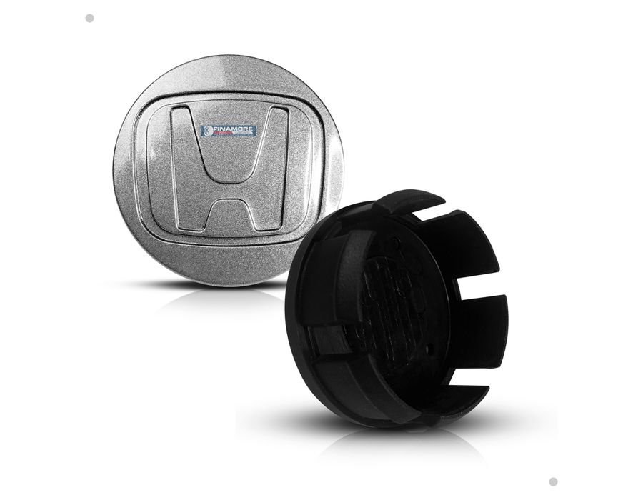 Kit 4 Calotinhas Roda Honda City Fit WR-V Prata – Encaixe Perfeito + Visual Original Restaurado