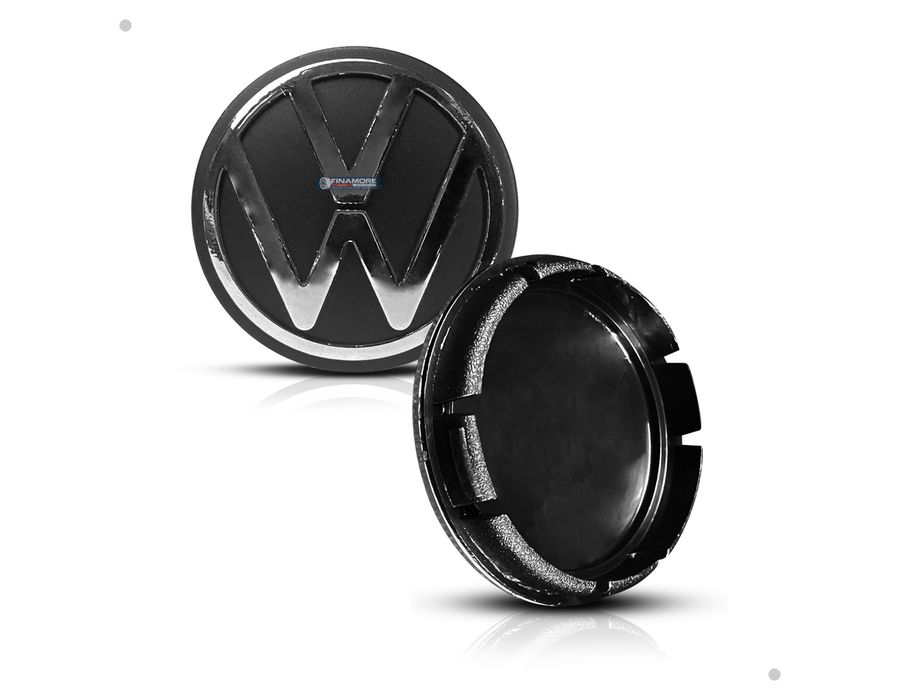 Kit 4 Calotinhas Centro de Roda VW Original Nivus Polo Fox T-Cross 56mm – Encaixe Perfeito + Visual Autêntico