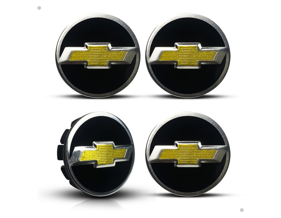 Kit 4 Calotinhas GM Tracker Preto – Encaixe Perfeito e Visual Esportivo